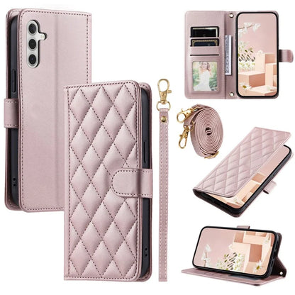 For Samsung Galaxy S24+ Case Magnetic Crossbody Phone Wallet Cover with 2 Straps