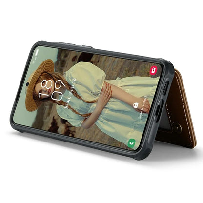 CASEME C22 Series For Samsung Galaxy S24 Case RFID Blocking Leather Phone Cover with 3 Card Slots