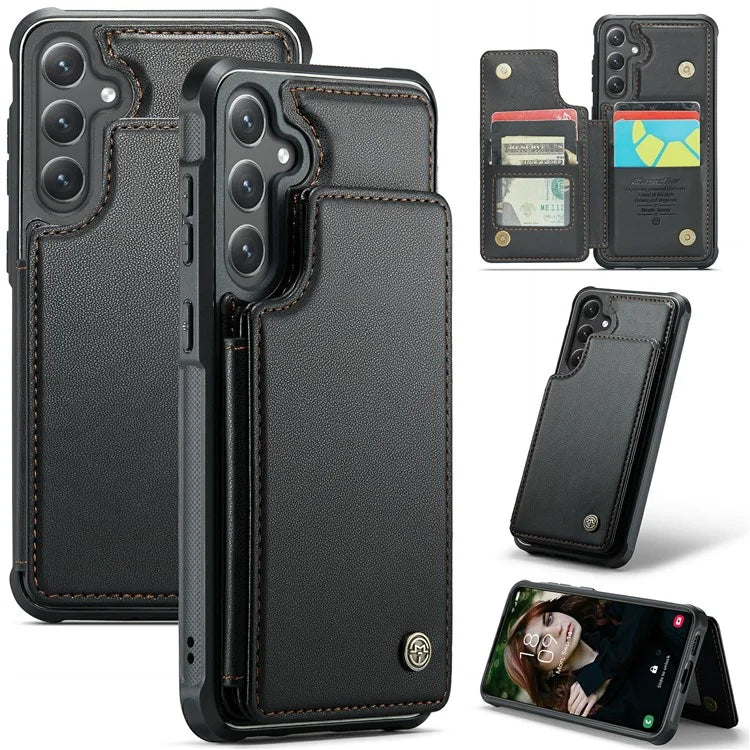 CASEME C22 Series For Samsung Galaxy S24+ Case RFID Blocking Kickstand Phone Cover