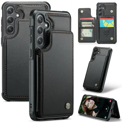 CASEME C22 Series For Samsung Galaxy S24+ Case RFID Blocking Kickstand Phone Cover