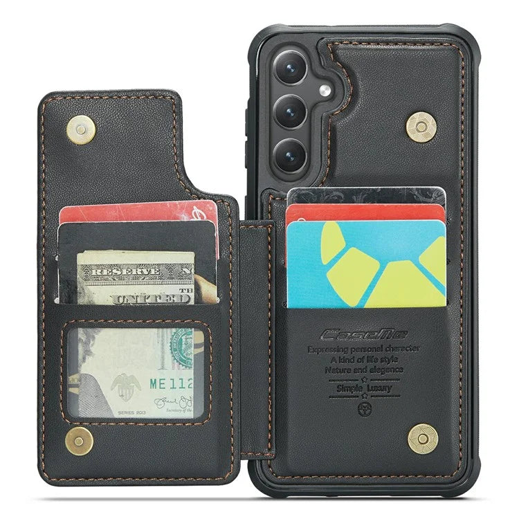CASEME C22 Series For Samsung Galaxy S24+ Case RFID Blocking Kickstand Phone Cover