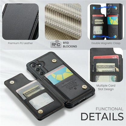 CASEME C22 Series For Samsung Galaxy S24+ Case RFID Blocking Kickstand Phone Cover