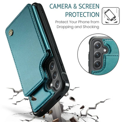 CASEME C22 Series For Samsung Galaxy S24+ Case RFID Blocking Kickstand Phone Cover