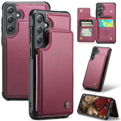CASEME C22 Series For Samsung Galaxy S24+ Case RFID Blocking Kickstand Phone Cover