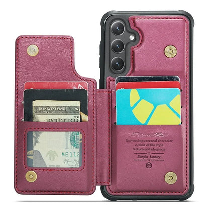 CASEME C22 Series For Samsung Galaxy S24+ Case RFID Blocking Kickstand Phone Cover