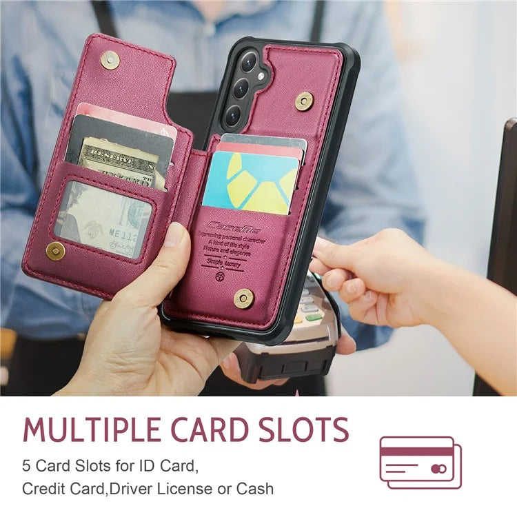 CASEME C22 Series For Samsung Galaxy S24+ Case RFID Blocking Kickstand Phone Cover