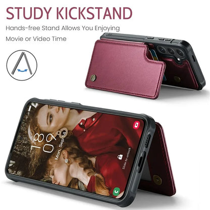 CASEME C22 Series For Samsung Galaxy S24+ Case RFID Blocking Kickstand Phone Cover