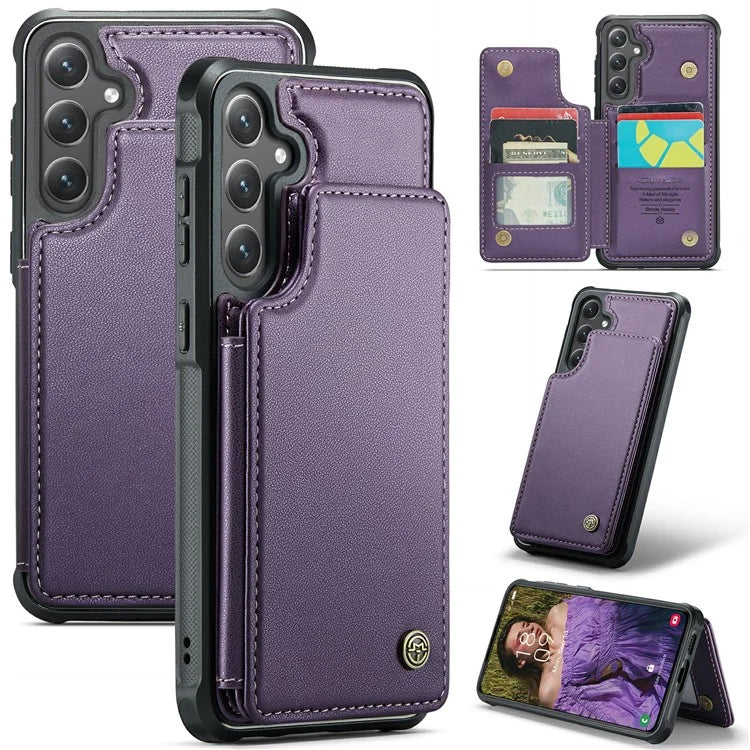 CASEME C22 Series For Samsung Galaxy S24+ Case RFID Blocking Kickstand Phone Cover