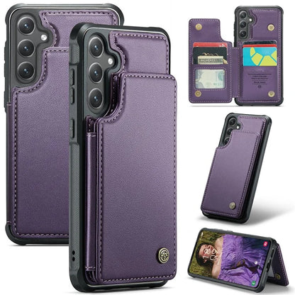 CASEME C22 Series For Samsung Galaxy S24+ Case RFID Blocking Kickstand Phone Cover