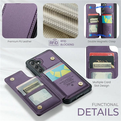 CASEME C22 Series For Samsung Galaxy S24+ Case RFID Blocking Kickstand Phone Cover