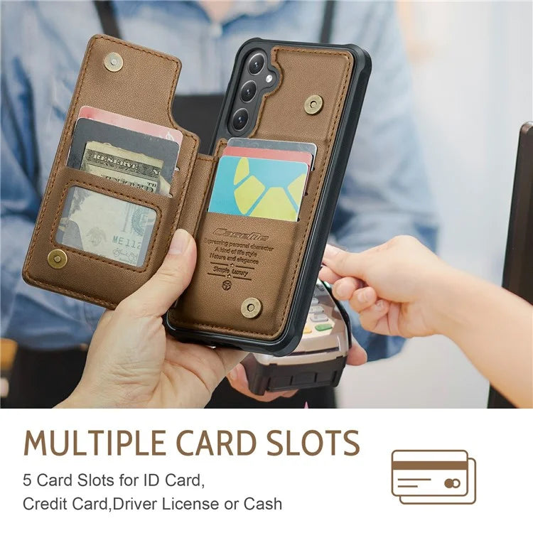 CASEME C22 Series For Samsung Galaxy S24+ Case RFID Blocking Kickstand Phone Cover