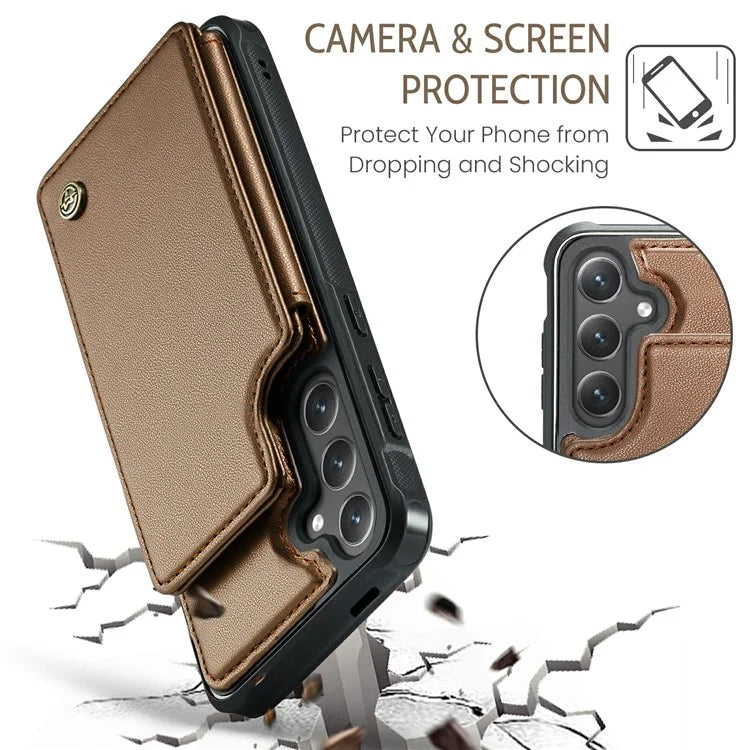 CASEME C22 Series For Samsung Galaxy S24+ Case RFID Blocking Kickstand Phone Cover