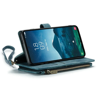 CASEME C30 Series for Samsung Galaxy S24 Case PU Leather 7 Card Slots Wallet Phone Cover