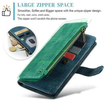 CASEME C30 Series for Samsung Galaxy S24 Case PU Leather 7 Card Slots Wallet Phone Cover