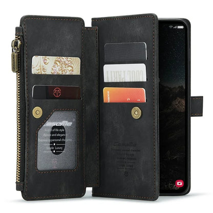 CASEME C30 Series for Samsung Galaxy S24 Case PU Leather 7 Card Slots Wallet Phone Cover