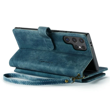 CASEME C30 Series for Samsung Galaxy S24 Ultra Case 10 Card Slots Phone Cover Zipper Cash Pocket