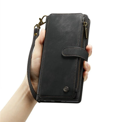 CASEME C30 Series for Samsung Galaxy S24 Ultra Case 10 Card Slots Phone Cover Zipper Cash Pocket