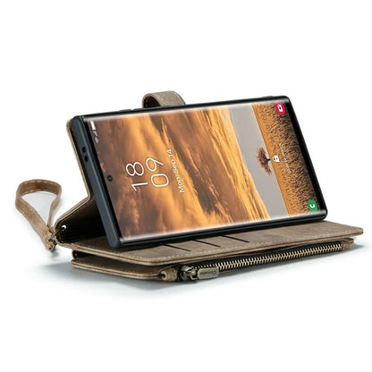CASEME C30 Series for Samsung Galaxy S24 Ultra Case 10 Card Slots Phone Cover Zipper Cash Pocket
