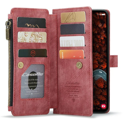 CASEME C30 Series for Samsung Galaxy S24+ Case 10 Card Holder Stand Leather Phone Cover