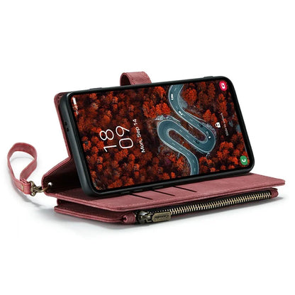 CASEME C30 Series for Samsung Galaxy S24+ Case 10 Card Holder Stand Leather Phone Cover