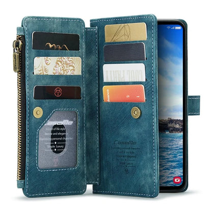 CASEME C30 Series for Samsung Galaxy S24+ Case 10 Card Holder Stand Leather Phone Cover