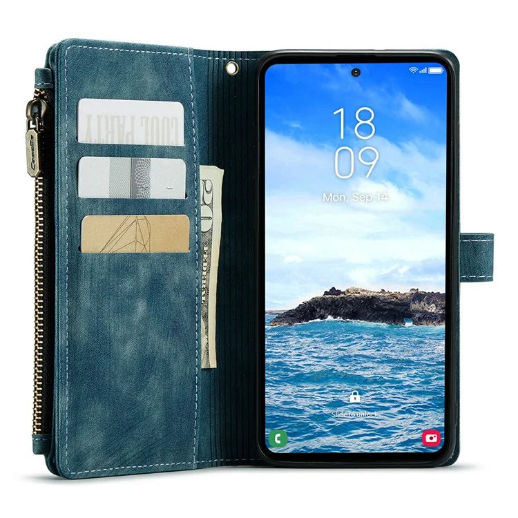 CASEME C30 Series for Samsung Galaxy S24+ Case 10 Card Holder Stand Leather Phone Cover