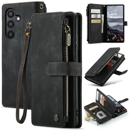 CASEME C30 Series for Samsung Galaxy S24+ Case 10 Card Holder Stand Leather Phone Cover