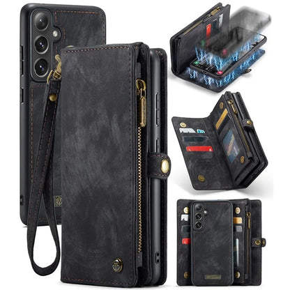 CASEME 008 Series for Samsung Galaxy S24+ Case Detachable Leather Zipper Wallet Phone Cover