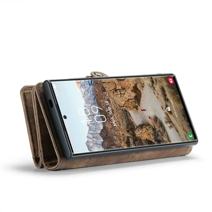 CASEME 008 Series for Samsung Galaxy S24 Ultra Leather Case Detachable Wallet Phone Cover