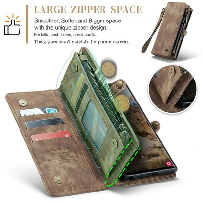 CASEME 008 Series for Samsung Galaxy S24 Ultra Leather Case Detachable Wallet Phone Cover