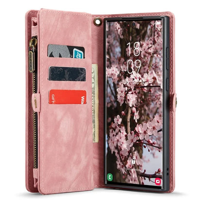 CASEME 008 Series for Samsung Galaxy S24 Ultra Leather Case Detachable Wallet Phone Cover
