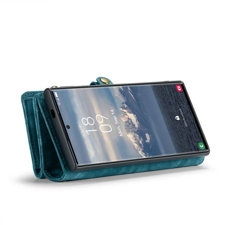 CASEME 008 Series for Samsung Galaxy S24 Ultra Leather Case Detachable Wallet Phone Cover