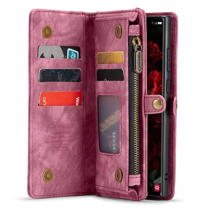 CASEME 008 Series for Samsung Galaxy S24 Ultra Leather Case Detachable Wallet Phone Cover