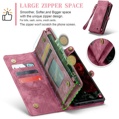 CASEME 008 Series for Samsung Galaxy S24 Ultra Leather Case Detachable Wallet Phone Cover