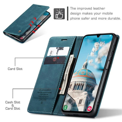 CASEME 013 Series For Samsung Galaxy A15 5G / A15 4G Case Business Style Flip Stand Phone Cover