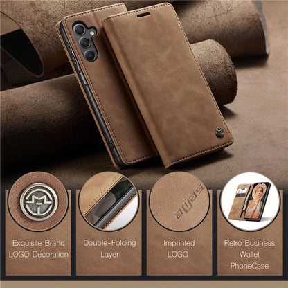 CASEME 013 Series For Samsung Galaxy A15 5G / A15 4G Case Business Style Flip Stand Phone Cover