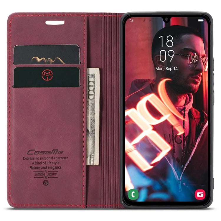 CASEME 013 Series For Samsung Galaxy A15 5G / A15 4G Case Business Style Flip Stand Phone Cover