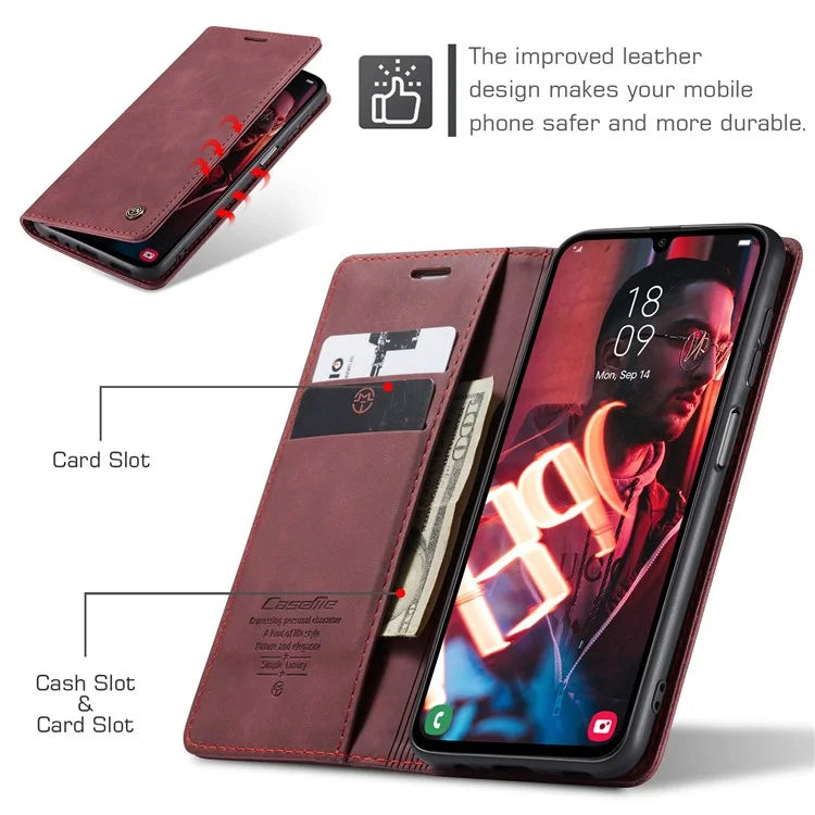 CASEME 013 Series For Samsung Galaxy A15 5G / A15 4G Case Business Style Flip Stand Phone Cover