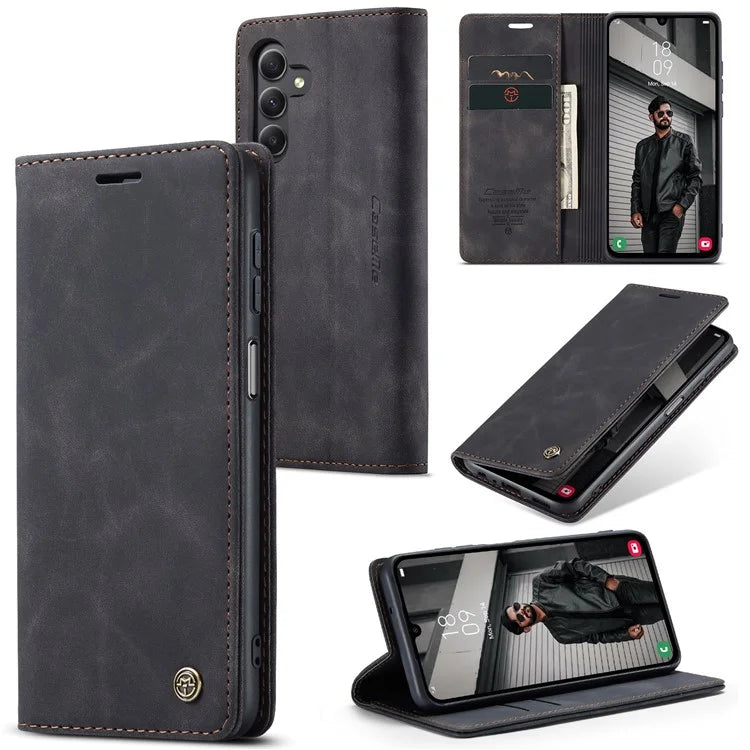CASEME 013 Series For Samsung Galaxy A15 5G / A15 4G Case Business Style Flip Stand Phone Cover