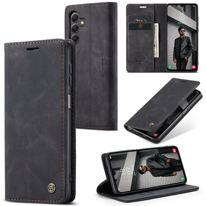 CASEME 013 Series For Samsung Galaxy A15 5G / A15 4G Case Business Style Flip Stand Phone Cover