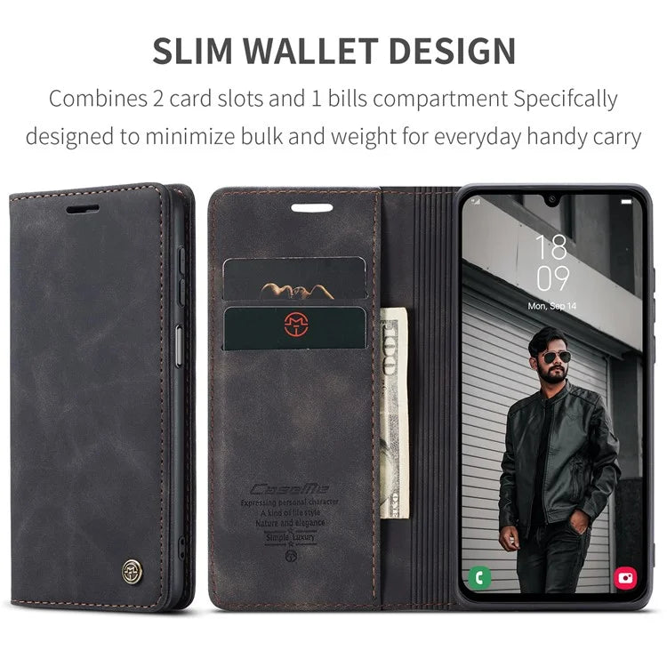 CASEME 013 Series For Samsung Galaxy A15 5G / A15 4G Case Business Style Flip Stand Phone Cover