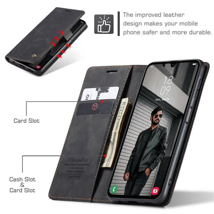 CASEME 013 Series For Samsung Galaxy A15 5G / A15 4G Case Business Style Flip Stand Phone Cover