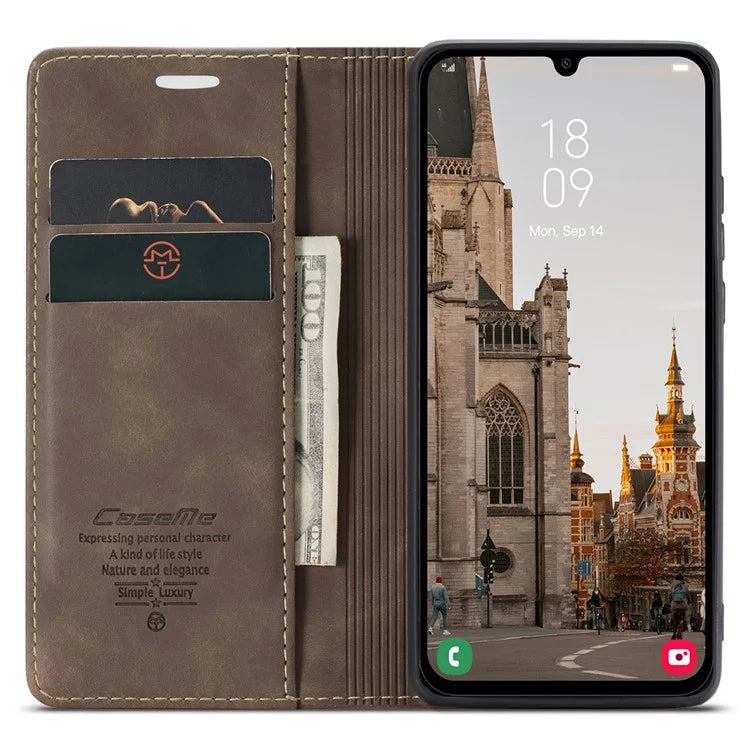 CASEME 013 Series For Samsung Galaxy A15 5G / A15 4G Case Business Style Flip Stand Phone Cover
