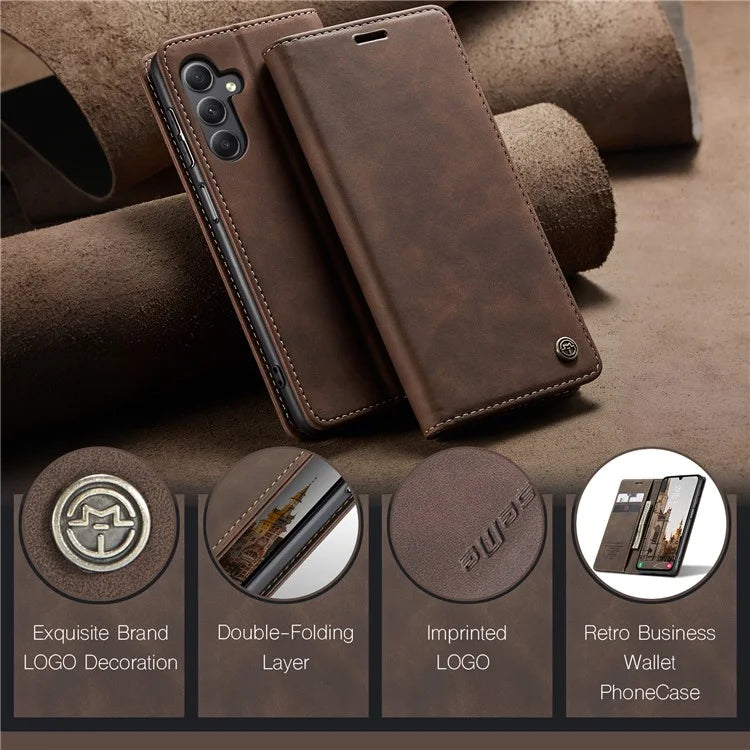 CASEME 013 Series For Samsung Galaxy A15 5G / A15 4G Case Business Style Flip Stand Phone Cover