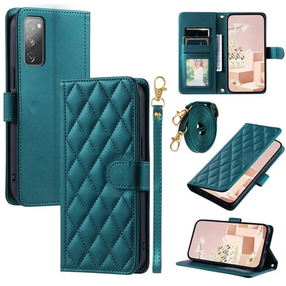For Samsung Galaxy S20 FE / S20 FE 5G / S20 FE 2022 / S20 Lite Case Leather Wallet Cover with Straps
