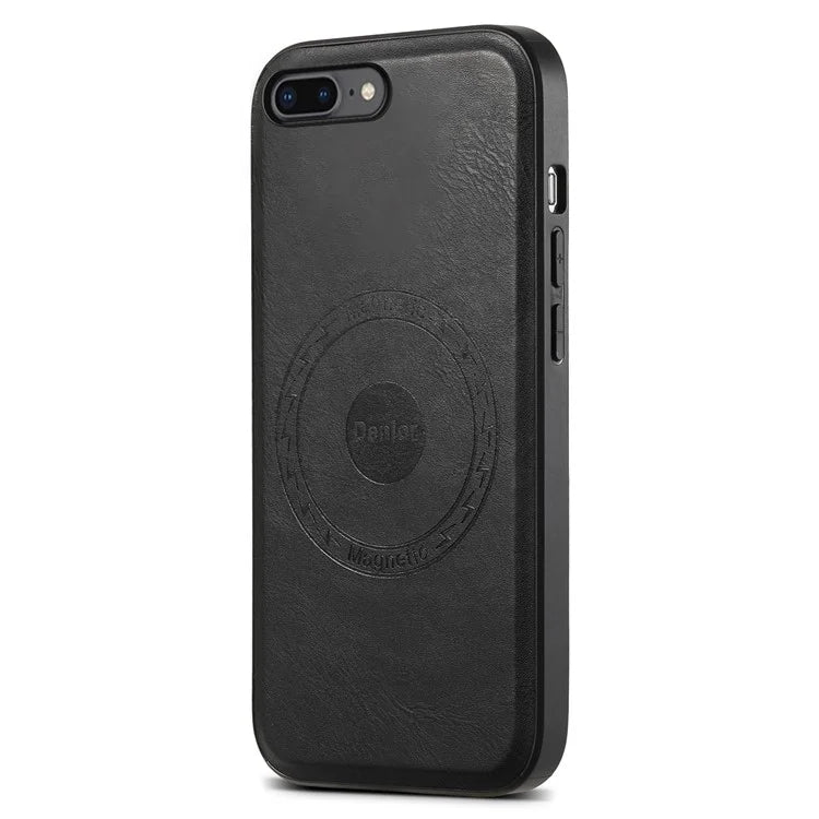DENIOR For iPhone 7 Plus / 8 Plus Phone Case Compatible with MagSafe Cowhide Texture