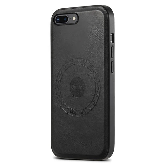 DENIOR For iPhone 7 Plus / 8 Plus Phone Case Compatible with MagSafe Cowhide Texture