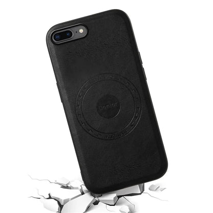 DENIOR For iPhone 7 Plus / 8 Plus Phone Case Compatible with MagSafe Cowhide Texture