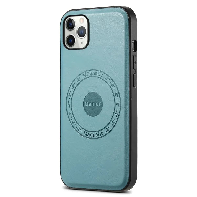 DENIOR Magnetic Case for iPhone 11 Pro Max , PU Leather Coated PC+TPU Phone Cover