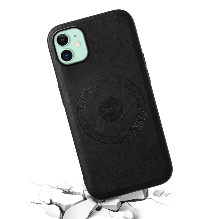 DENIOR For iPhone 11 Phone Case Compatible with MagSafe PU Leather Cover